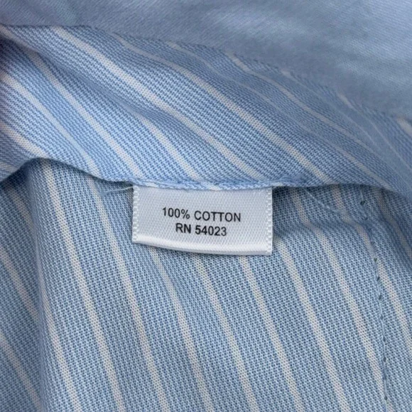 Banana Republic Modern Fit Mens 32x32 Grey Pinstripe 100% Cotton Dress Pants - Picture 4 of 7